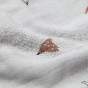 Ręcznik kąpielowy z kapturem dla dziecka 100% bawełna organiczna 58×120 cm- FÖRNE Baby